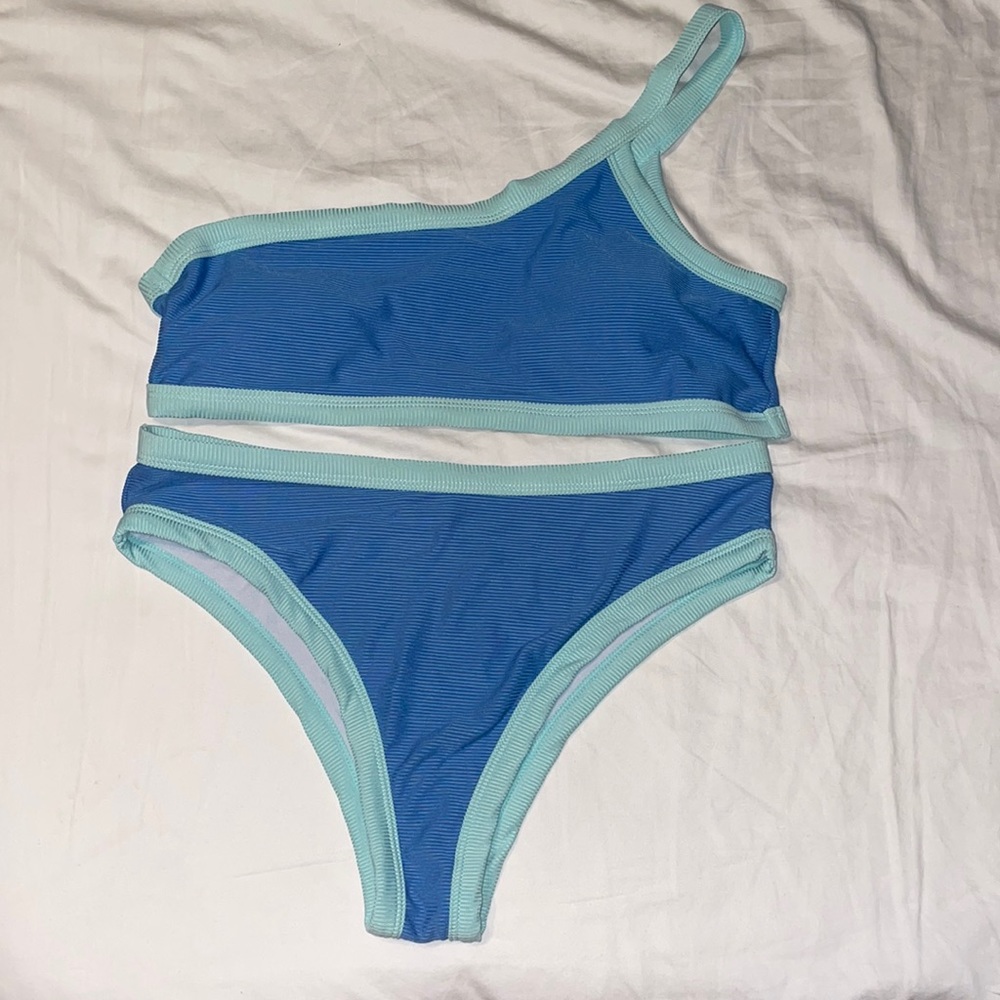 Blue Size Large SHEIN Bikini.